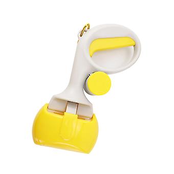 Sanitary Animal Waste Cleaner With Smooth Slide Motion And Strong Build  yellow