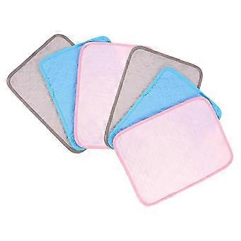 Tapis d'entraînement pour hamster, tapis rafraîchissant, soin des animaux d'intérieur, gris, 40 x 30 x 0,1 cm, lot de 6