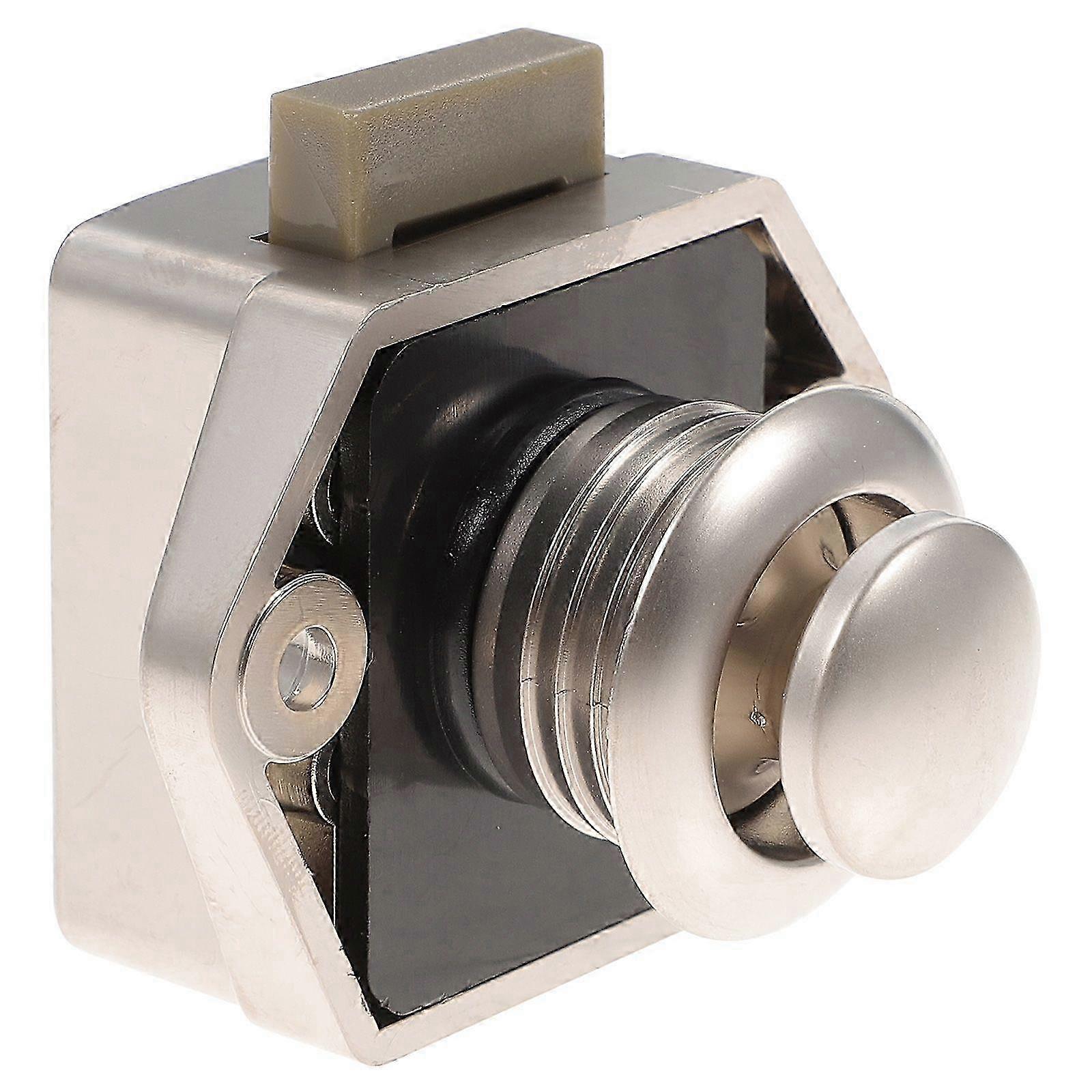 Door Latch Lock Catch Push Button Lock Keyless Latch Lock Cupboard Latch