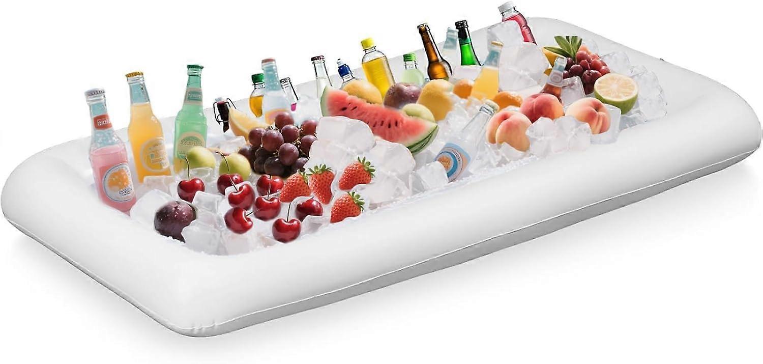 Inflatable Bar, Inflatable Serving Bars with Drain Plug, Rectangle, Ic
