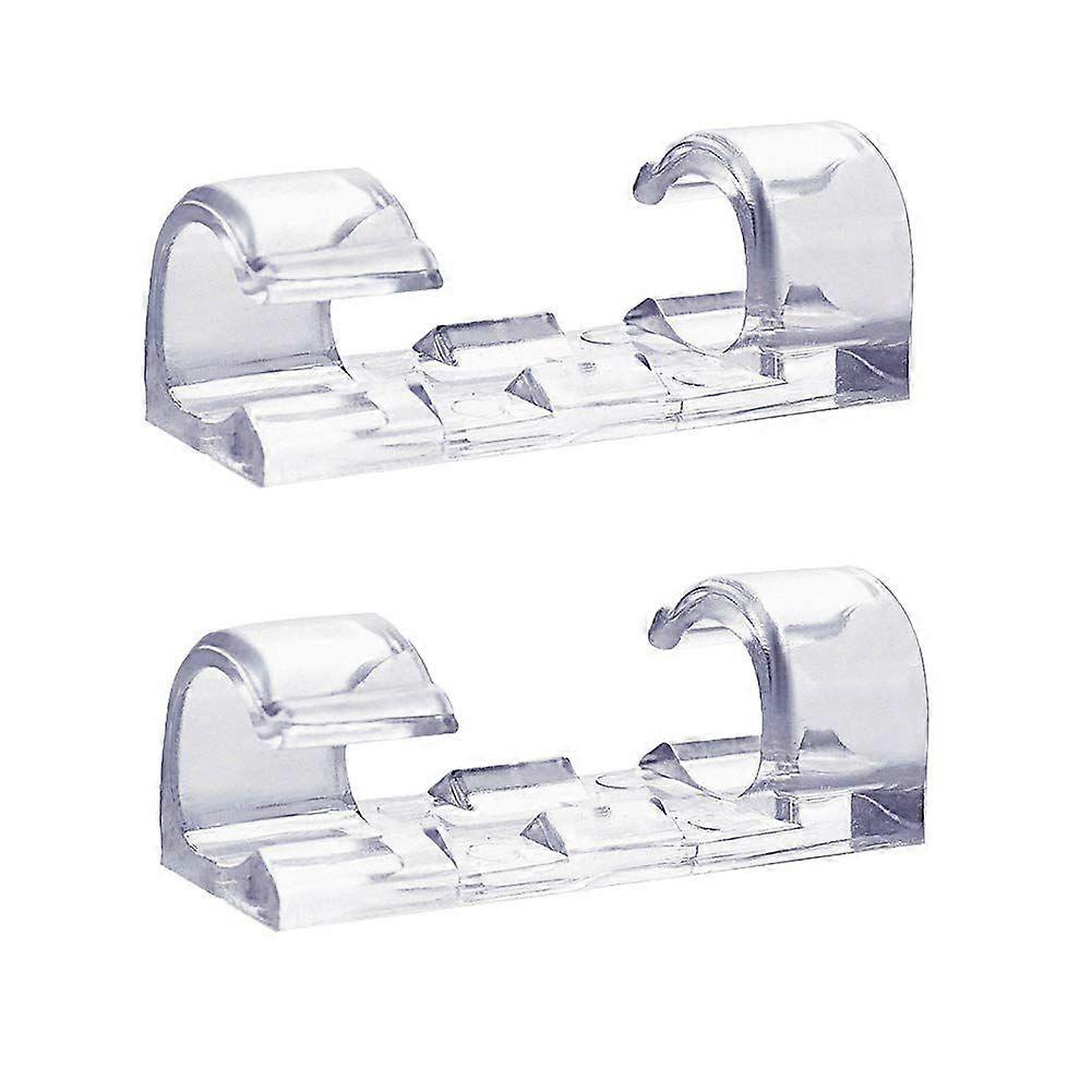Cable holder Smart - Transparent and Self-adhesive 40 Pack