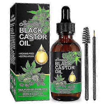 Jamaicaanse Zwarte Castor 60ml Olie Haargroei Wimpers En Wenkbrauwen Zwarte Castor Olie