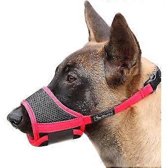 Dog Muzzle Dog Muzzles Breathable Mesh And Durable Nylon Dog Muzzle With Adjustable Loop And Soft Pad Dog Training Muzzle Prevent For Barking Biting A