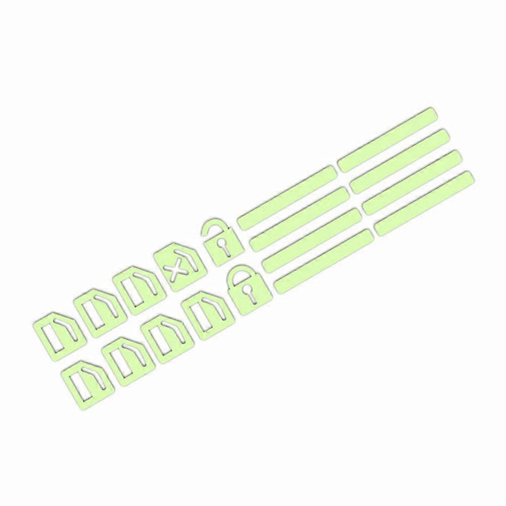 Luminous Car Sticker - 18pcs Waterproof - Button Switch