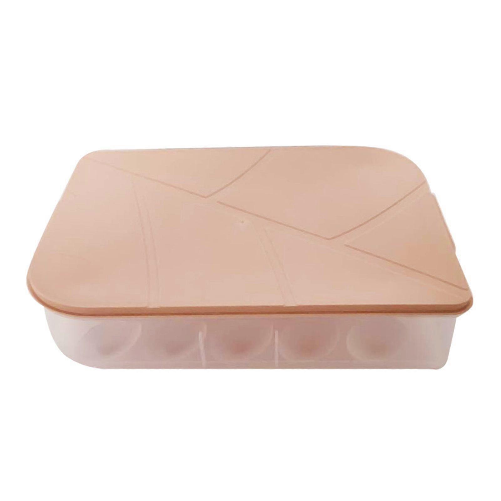 Stackable Home Kitchen Refrigerator Egg Storage Box Holder Container with Lid