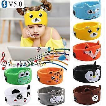 Bluetooth 5.0 Kids Headphones Headband Fleece Headband Children Baby Toddlers