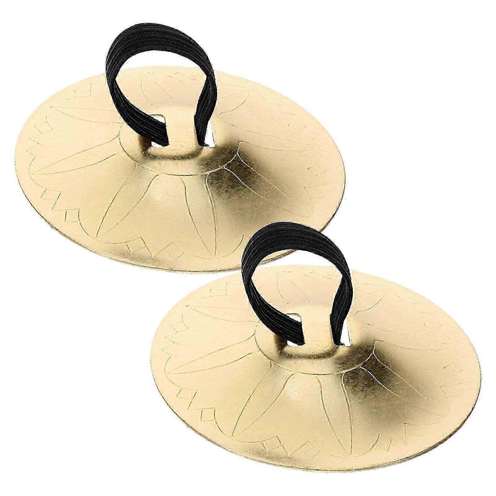 Finger Cymbals, Copper Dancing Percussion Instrument for Dance Practice, 1 Pair