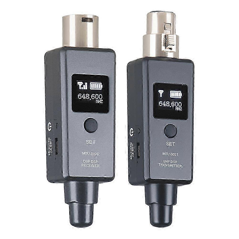 UHF Wireless Microphone System Transmitter Receiver Mi Line for Dynamic Condenser