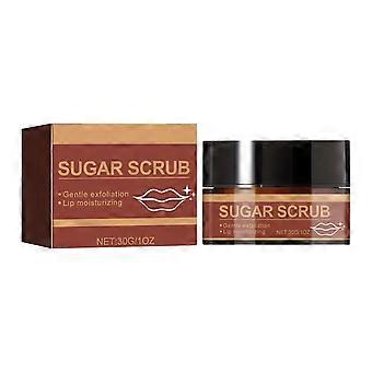 Exfoliante labial de café para labios secos: exfoliante suave para el cuidado diario con un acabado liso y suave.