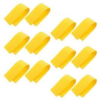 Tennis Court Markers Flat Disc for Sports Training 24Pcs Yellow PVC Pads