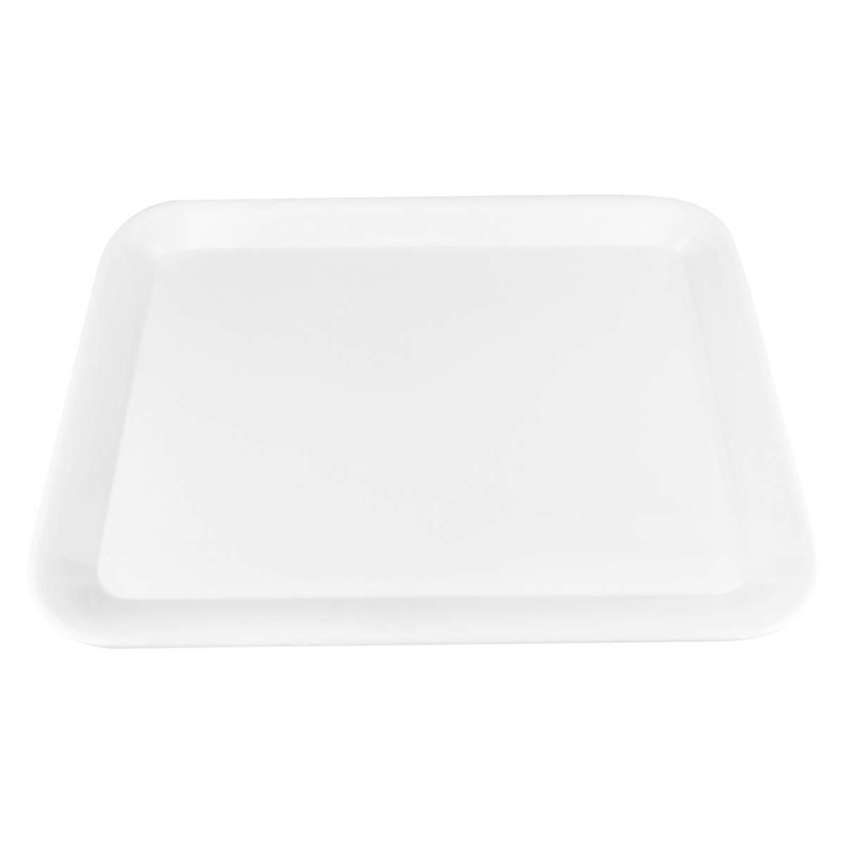 Rectangular Bread Tray Rectangular Plate for Kitchen Use 1Pcs White