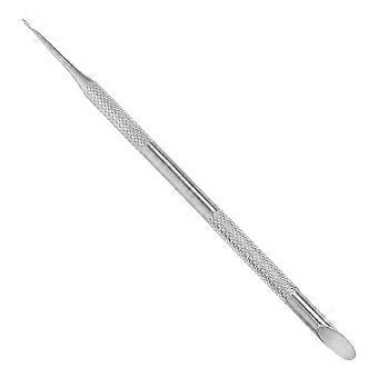 Dual Ended Cuticle Remover: Cuticle Pusher Tool With Loop For Nail Care Dead Skin Removal Manicure - Home And Salon Use Silver