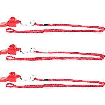 Survival Whistle Emergency 6Pcs Outdoor Hanging Lanyard Safety Whistles