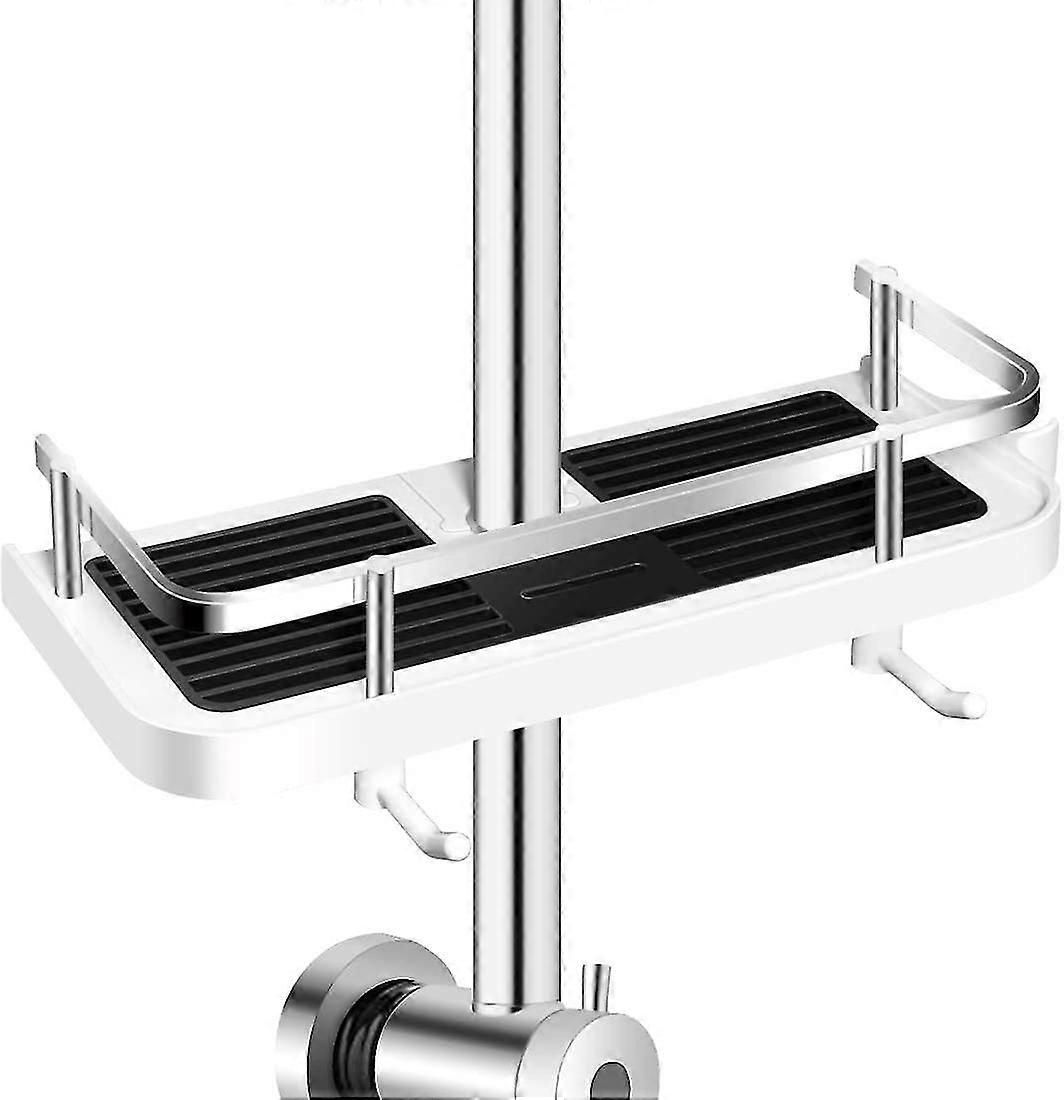 Bathroom Shower Rack Adjustable With Hanging Hook