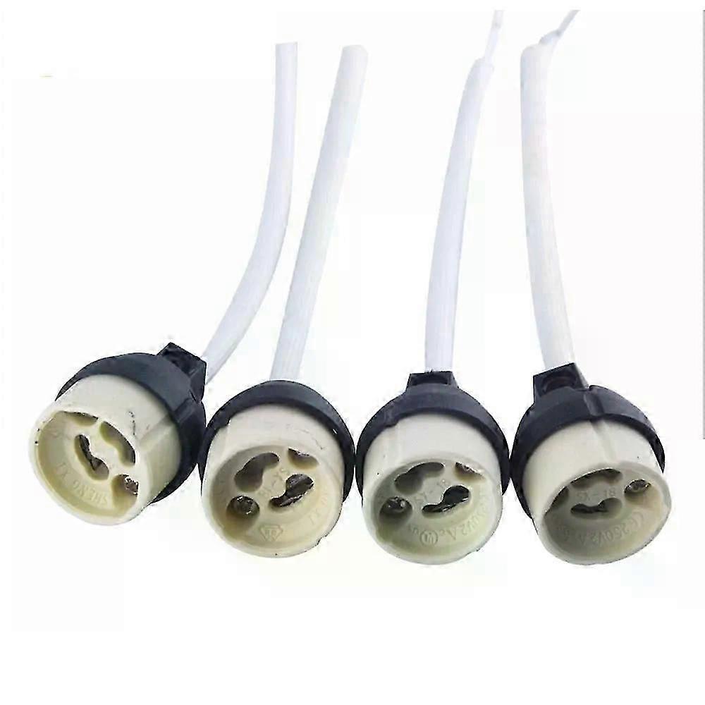 4PCS Socket Connector Adapter New GU10 Ceramic LED/CFL/Halogen Lamp Holder 18CM