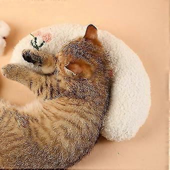 Pet Dog Soft Calming Bed, Fluffy Half Donut Cuddler Neck Pillow for Dogs & Pets