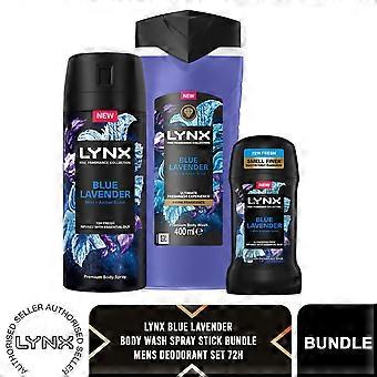 Lynx Fine Fragrance Blue Lavender Bundle Spray Bodywash & Stick
