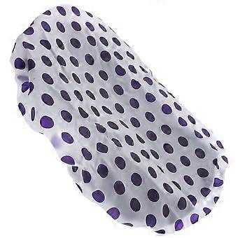 Hair Dry Wrap Shower Cap Purple Satin 3Pcs for Shower Protection