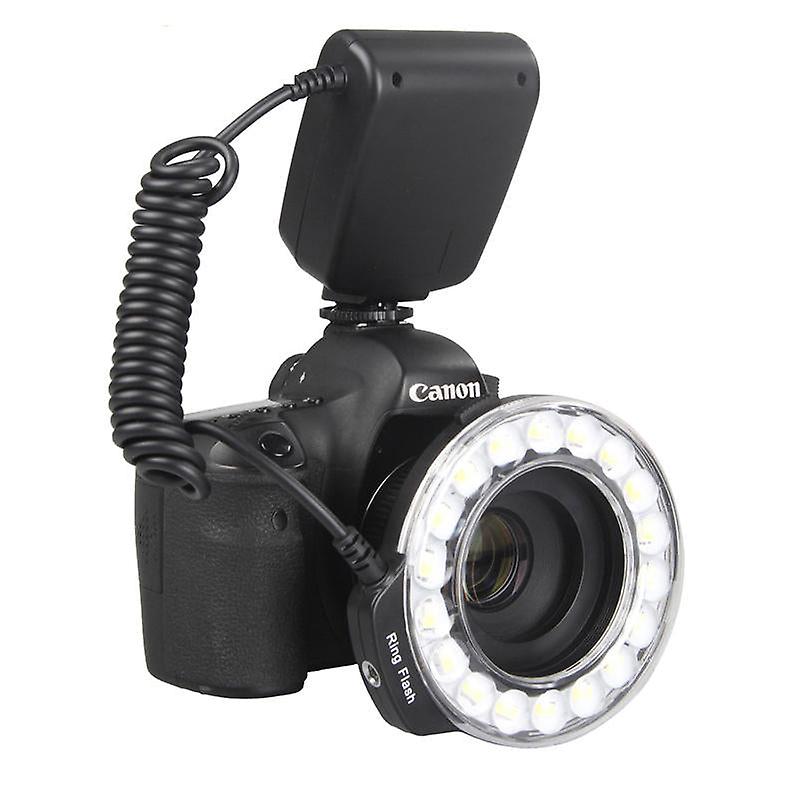 Luz de video de anillo de flash LED macro universal para Canon