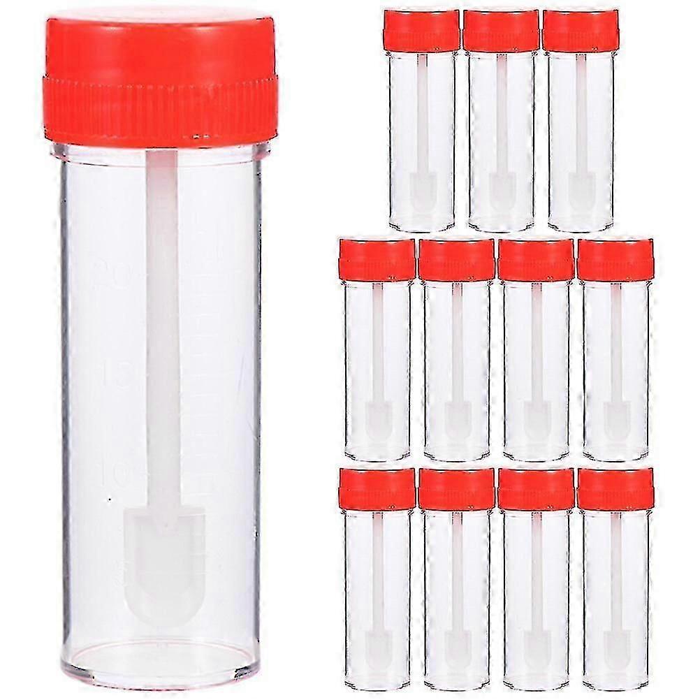 12pcs Single Use Sampling Tubes Stool Test Tubes Disposable Stool Sampling Tubes
