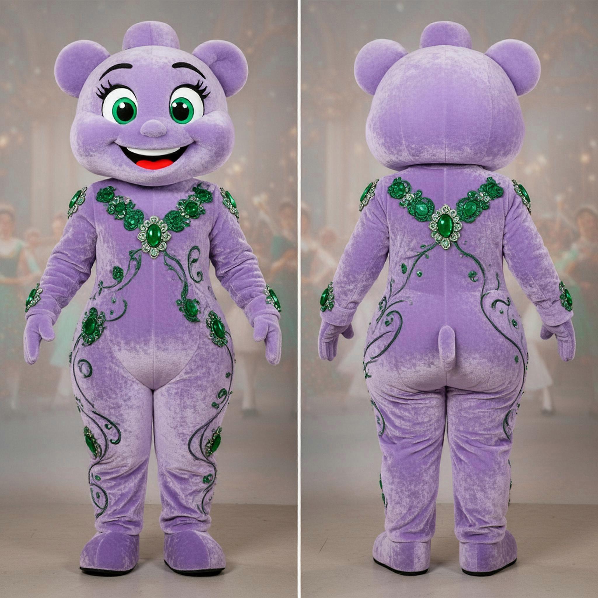 MASTICOT Lavender Broad Shouldered Irish Dancer Mascot