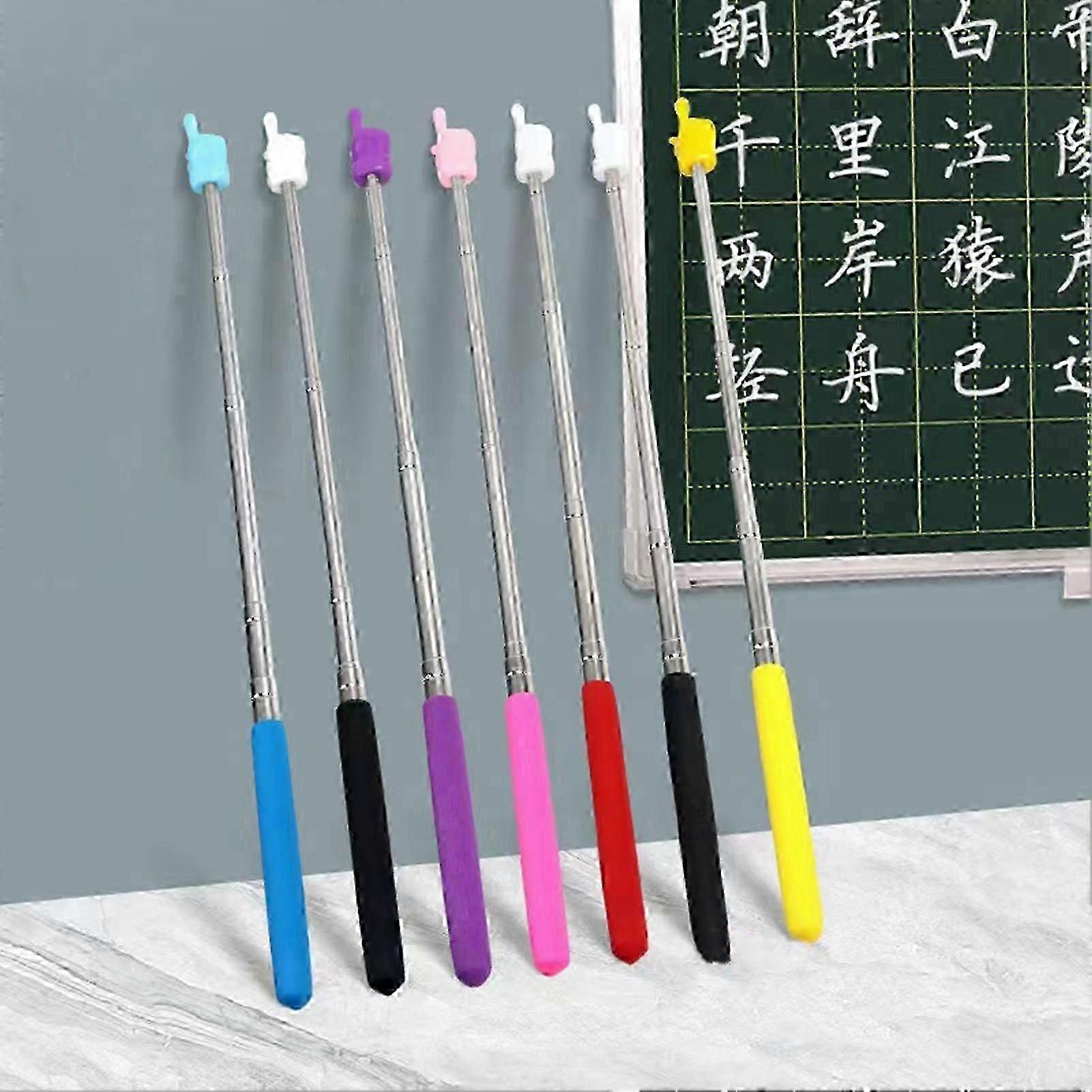 Retractable Finger Pointer Stick Professional Telescopic Teachers Pointer Handheld Reading Pointer Stick for Classroom Teaching Tool