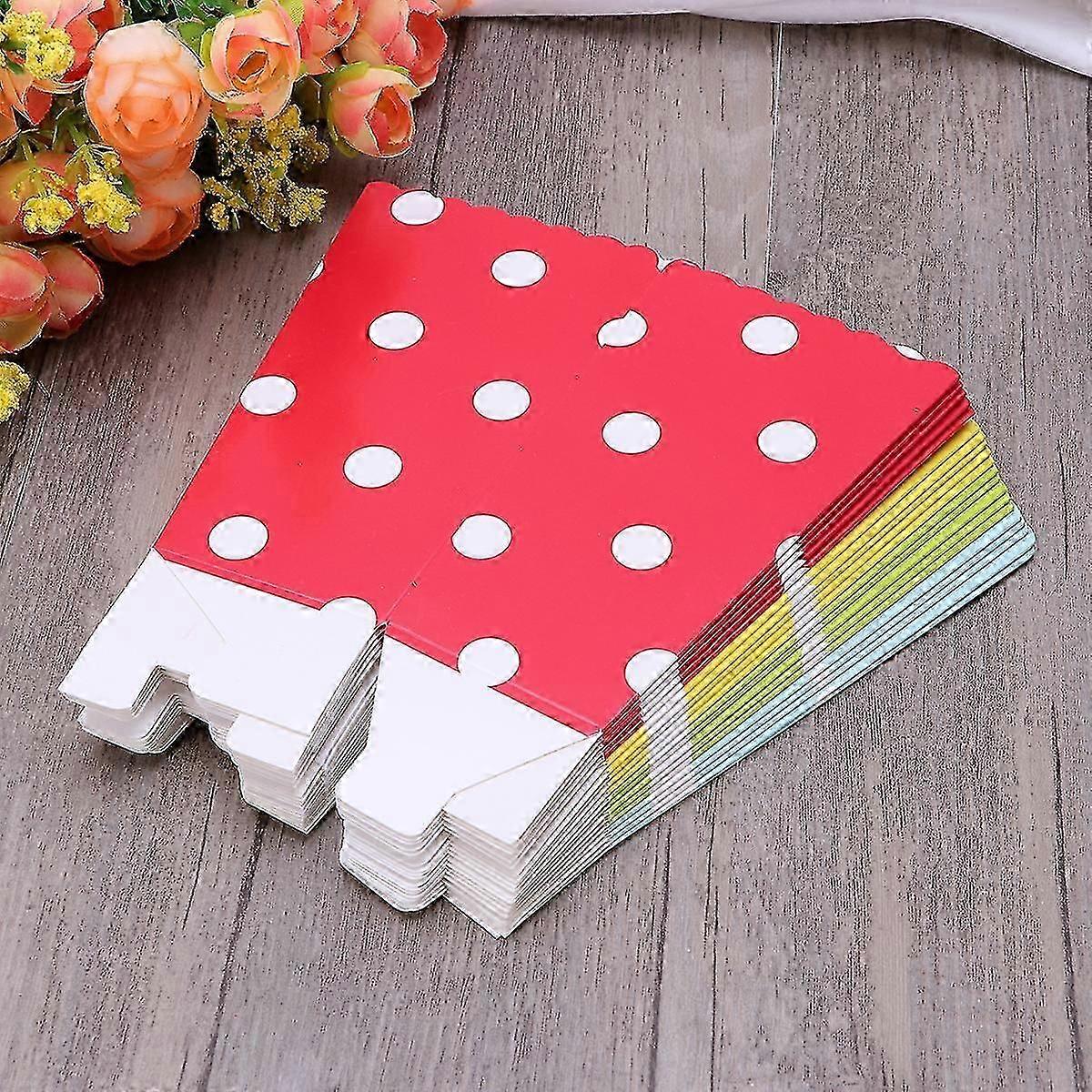 24 Pcs Disposable Popcorn Boxes for Cinema Paper Containers