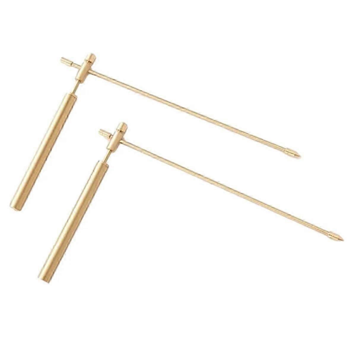 Copper detector rods for outdoor dowsing - adjustable 2pcs set