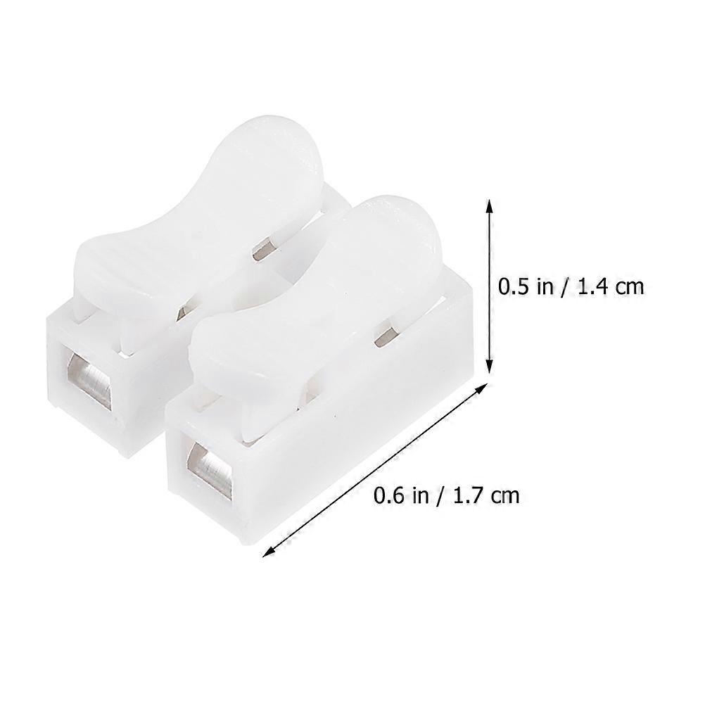 Light Wire Connectors Spring Terminal Blocks for Electrical Use 100Pcs