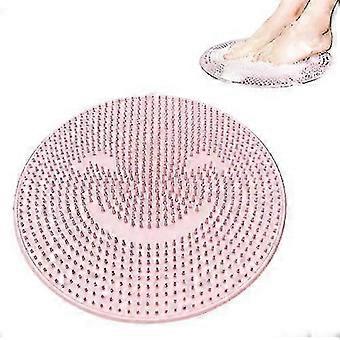 Shower Foot Massager Scrubber, Foot Silicone Back With Non-slip Suction Cups Diam 31cm, Foot Brush Shower Massage Pad For Foot Skin Car