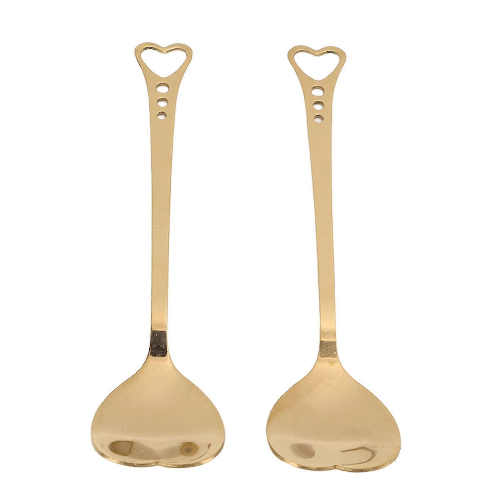 Ergonomic Heart Dessert Spoons Set
