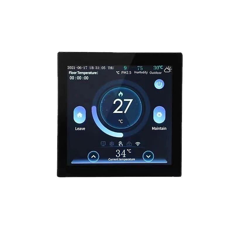 Smart Wifi Lcd Color Screen Thermostat Remote Electric/water Floor Heating Thermostat Wall-mounted Boiler Works With Alexa Google Home