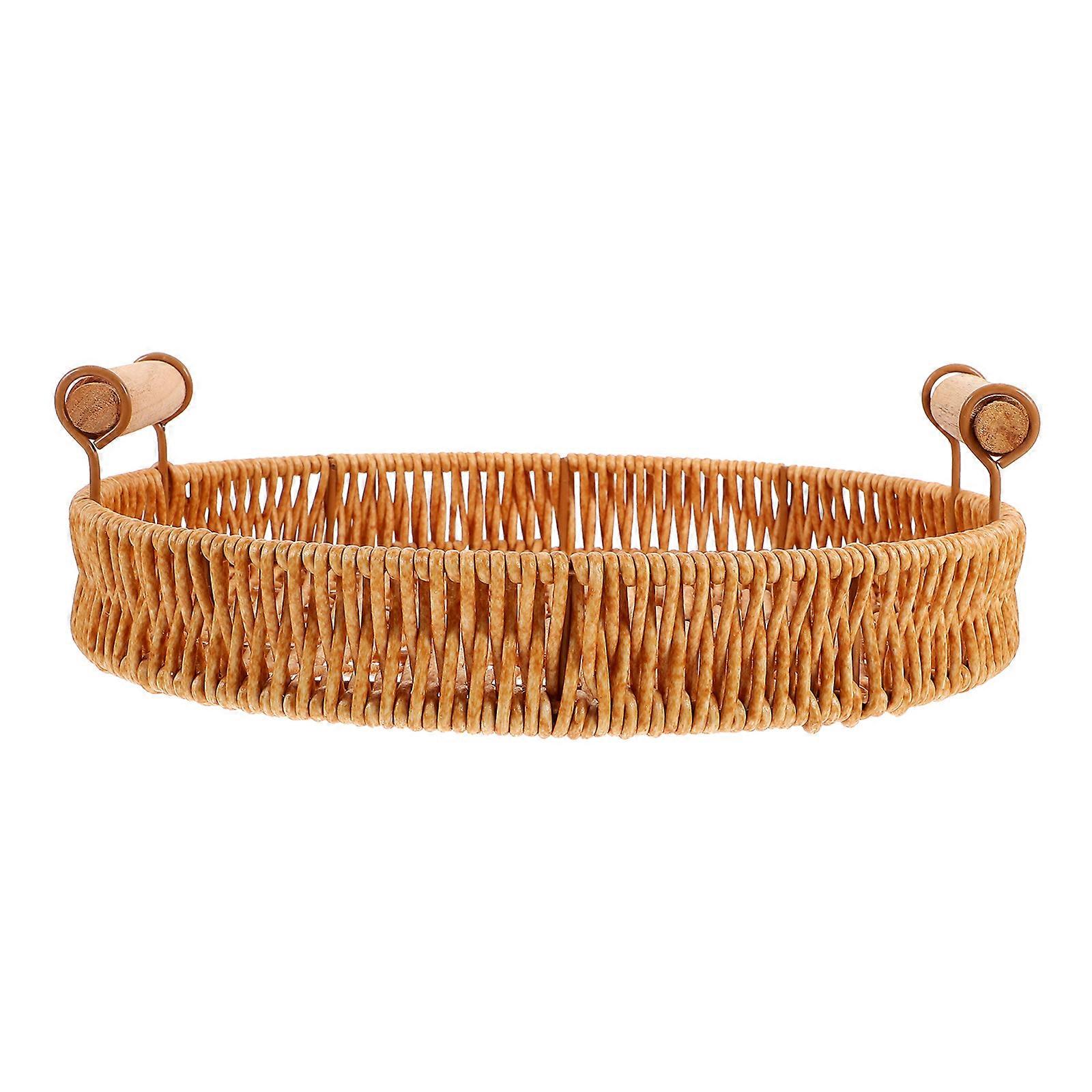 Woven Fruit Container Bread Basket for Serving 5Pcs Kitchen Holder