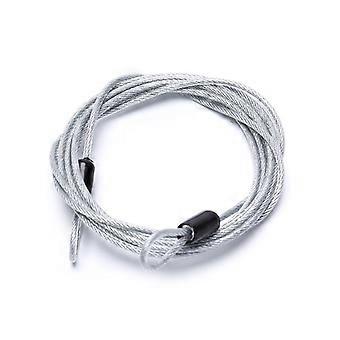 200Cm X 2.5Mm Cycling Sport Security Loop Cable Lock Bicycle Scooter U-Lock