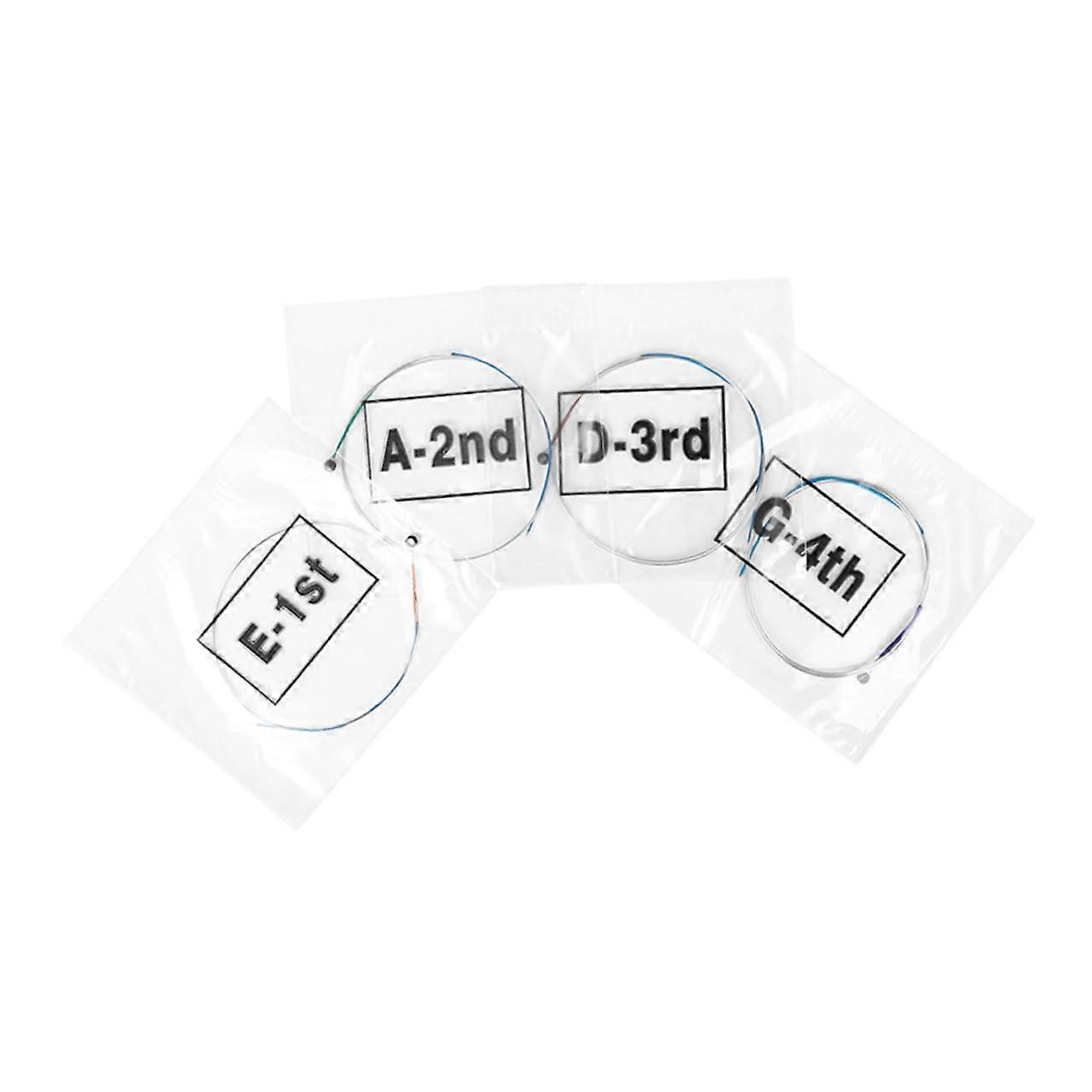 4pcs Violin Strings Set Durable Color Coded Beginner Violin Strings for Learners and Players