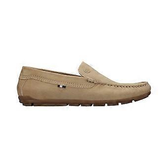 Men's Bugatti 321-AWF60-1400 | Beige Suede | Mens Summer Moccasin Shoes