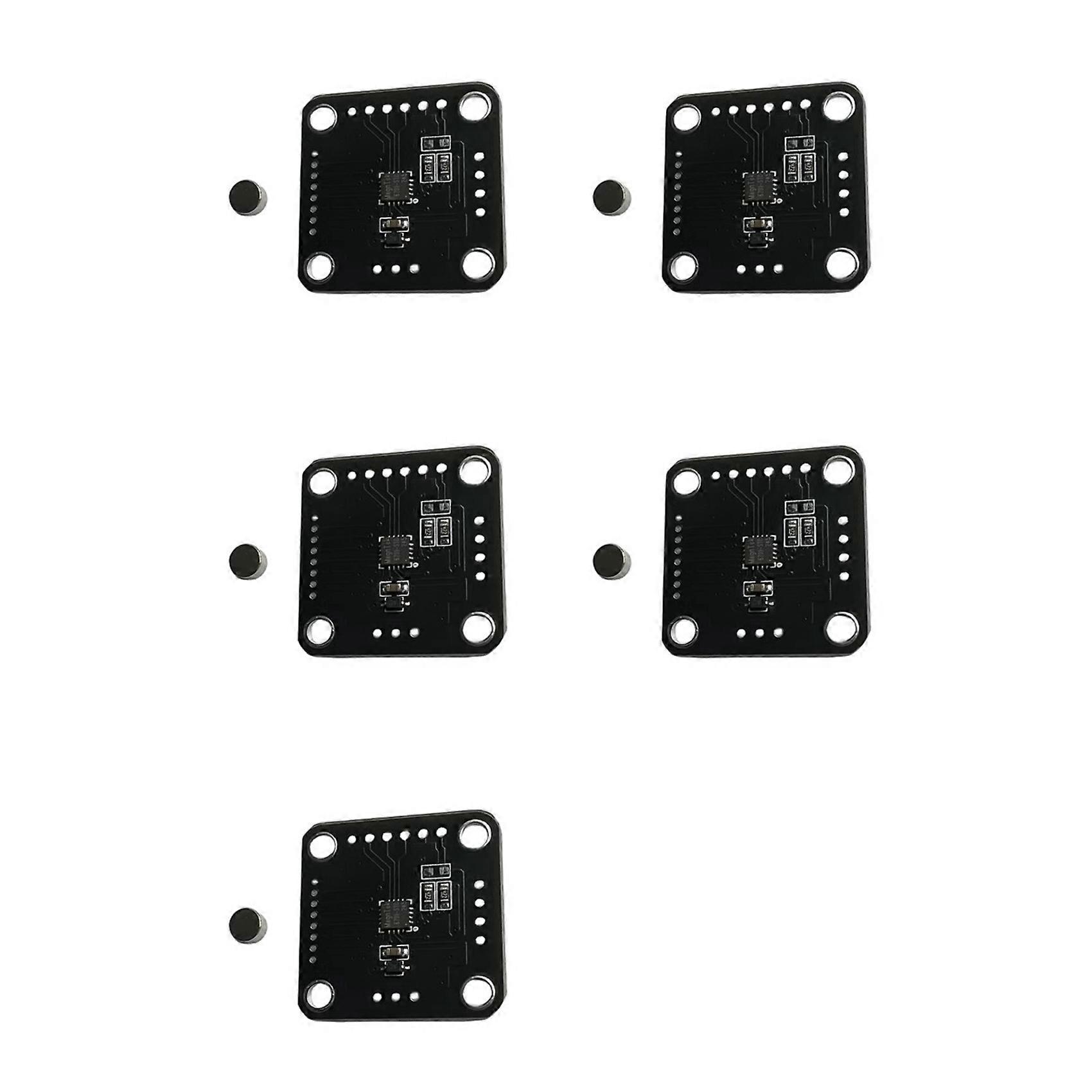 5X MT6701QT Magnetic Encoder Magnetic Induction Angle Measurement Sensor Module 4 Communication Interface Replace AS5600