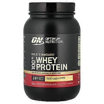 Optimum Nutrition, Gold Standard® 100% Whey, Crema de Vainilla Francesa, 2 lb (907 g)
