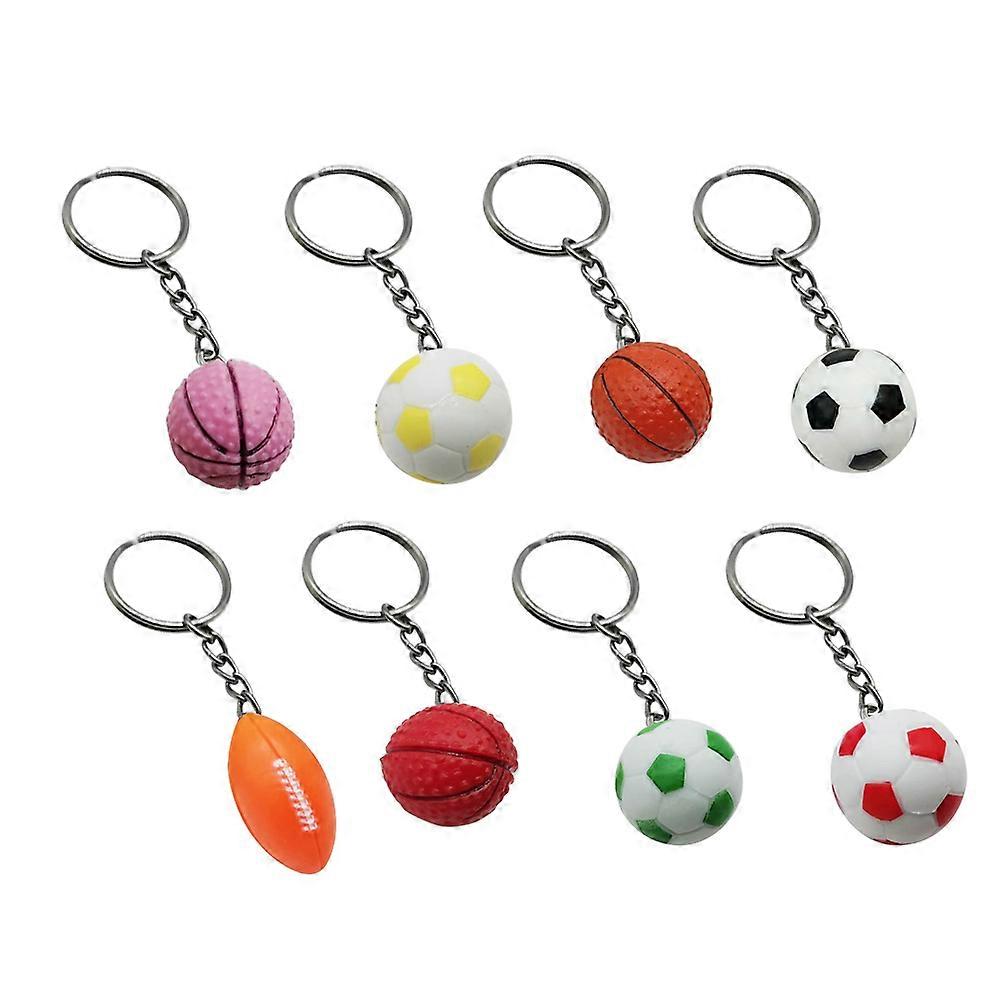 Ball Keyring Creative Decoration for Bag 24Pcs Assorted
