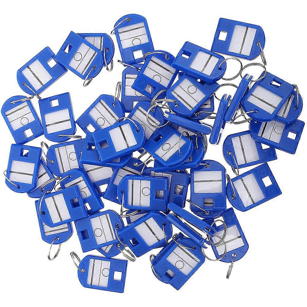 35Pcs Numbered Key Classification Tags for Organization Blue ABS