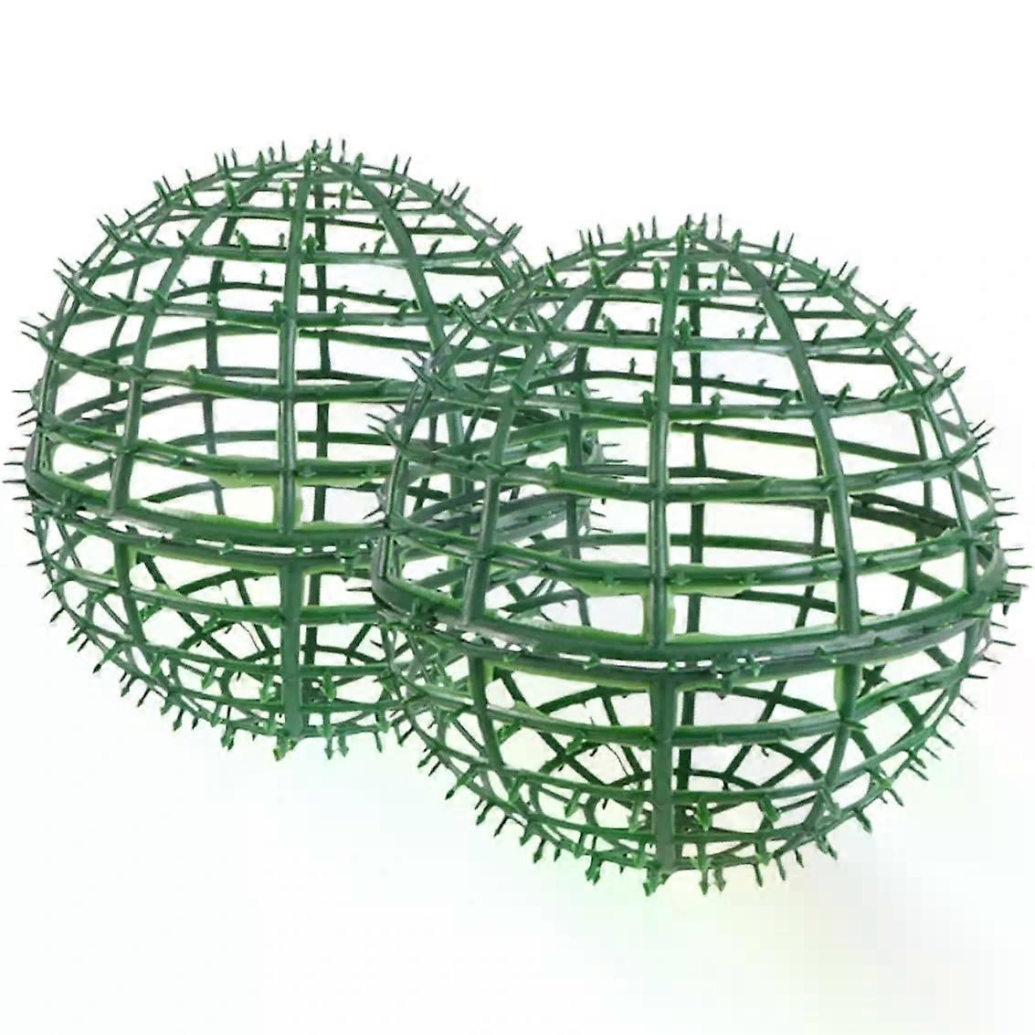 2pcs Garden Topiary Frame Plastic Green Adjustable Ball Support