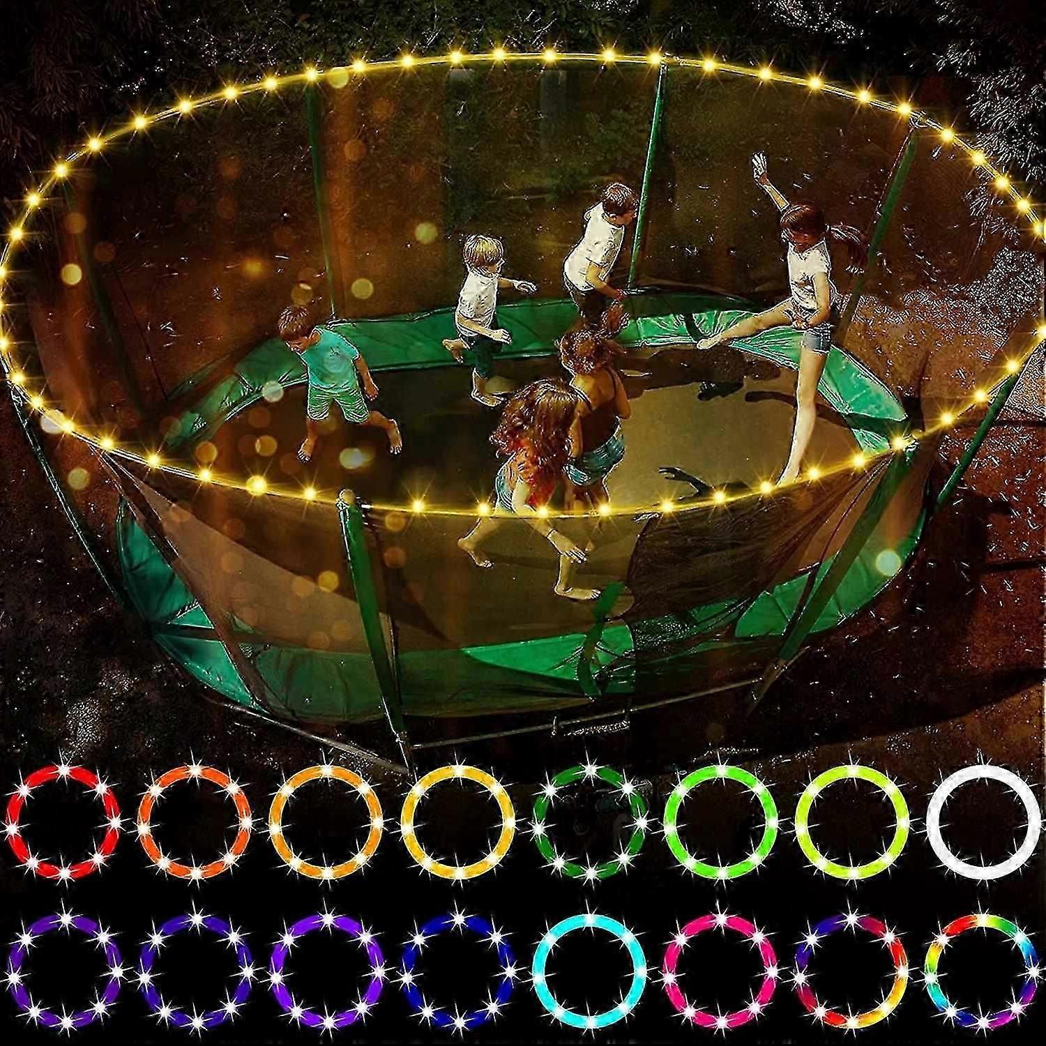 Remote-Controlled Trampoline Rim LED Light