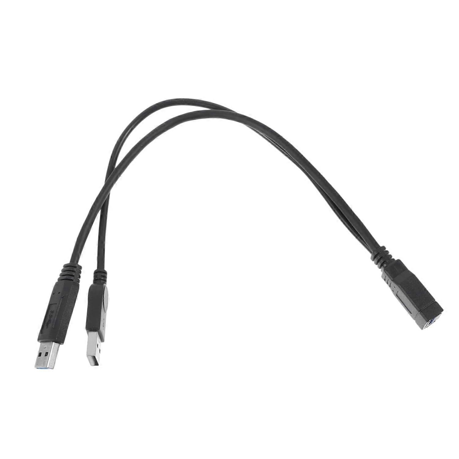Y Splitter Cable 2 in 1 Out Power Extension Adapter