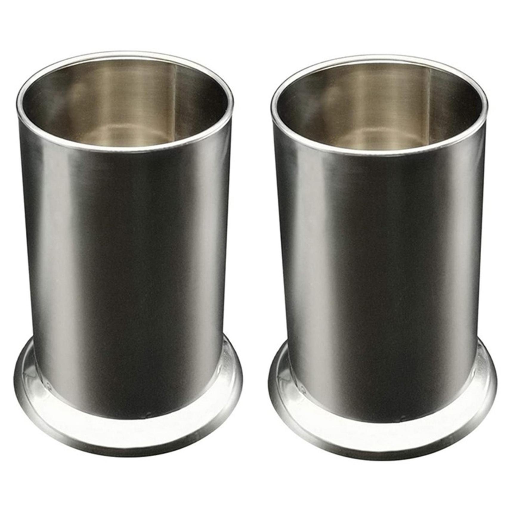 2X Stainless Steel Straw Holder, Counter-Top Straw Dispenser, Cutlery Organizer, Spoons Forks Chops