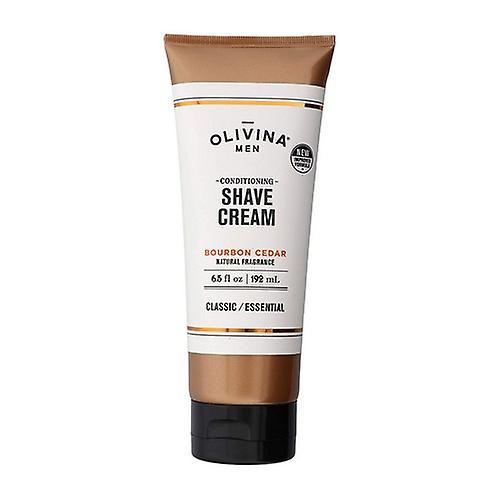 Olivina Men Bourbon Cedar Conditioning Shave Cream, 6.5 Oz (Pack of 1)