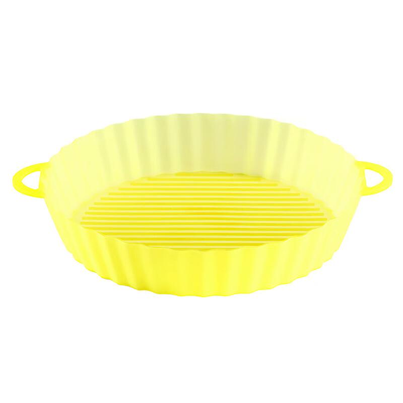 21 سنتيمتر مقالي الهواء فرن الخبز صينية سلة الدجاج المقلية حصيرة الهواء المقلاة سيليكون وعاء