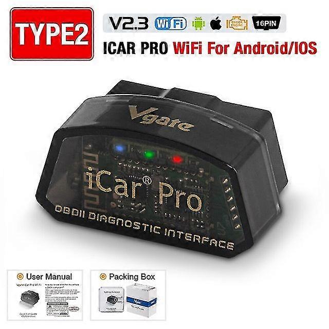 Vgate Elm327 Icar Pro Wifi Obd2 Scanner Obd 2 Compatible 4.0 For Android/ios Car Auto Tool Pk Elm 327 V1.5
