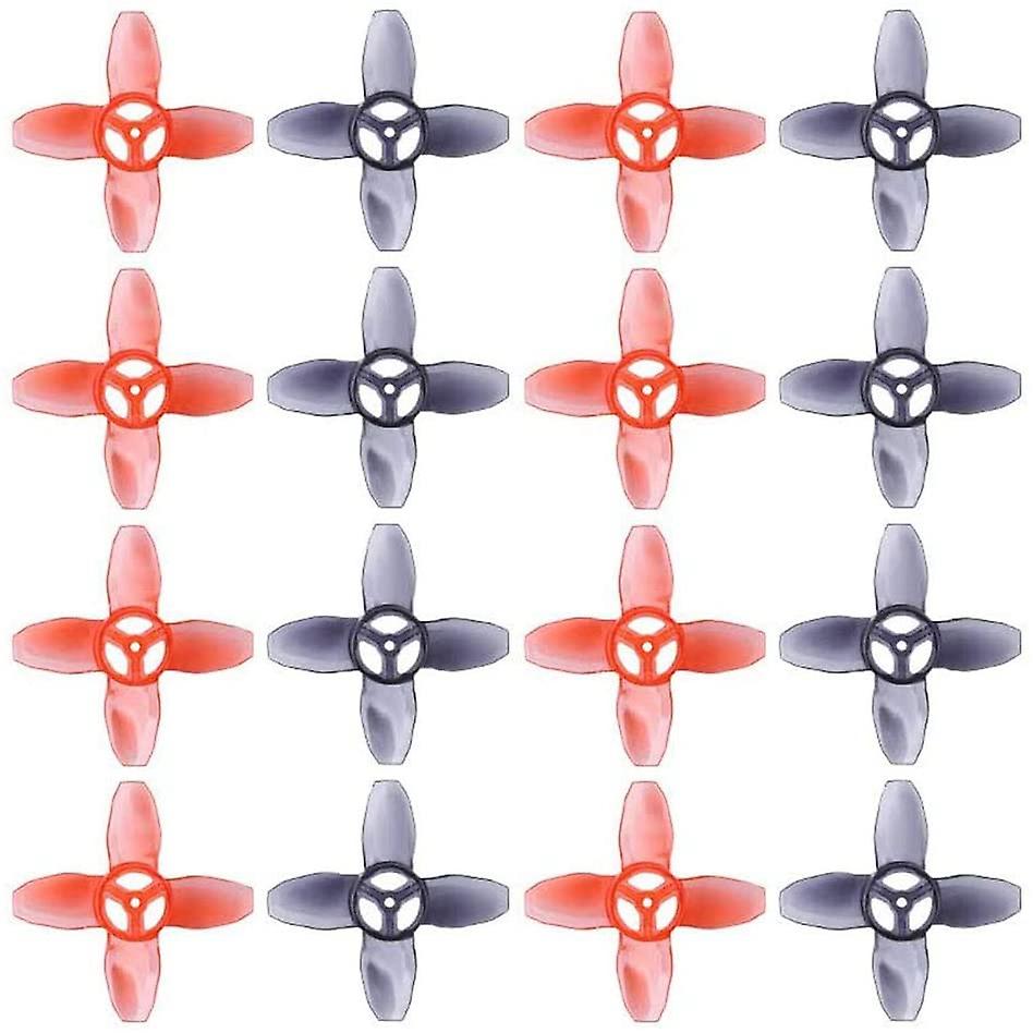 16Pcs for Avan Tinyhawk Turtlemode Propeller 40mm 4-Blade 1.5mm Hole,for 0802 Motor Indoor FPV Raci