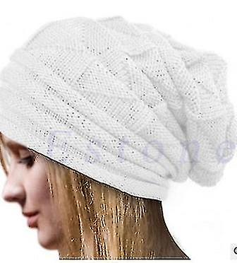 Unisex Men's Women's Knit Baggy Beanie Oversize Winter Hat Ski Slouchy Cap Skull