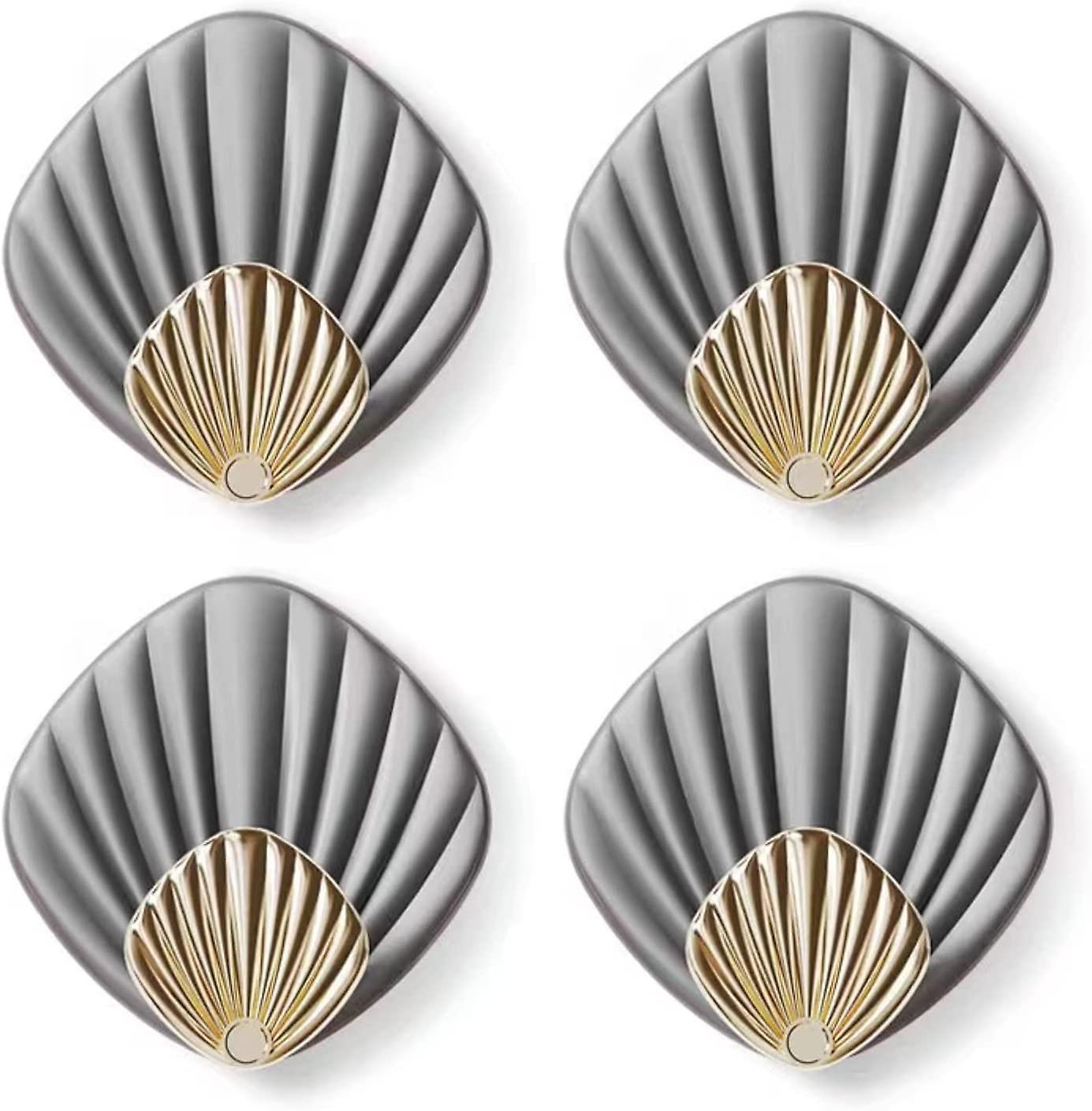 Self-adhesive hooks, no perforation, strong paste, 4 viscose hooks, load-bearing door, back wall, bathroom, kitchen, keys, no trace of nail paste (gra